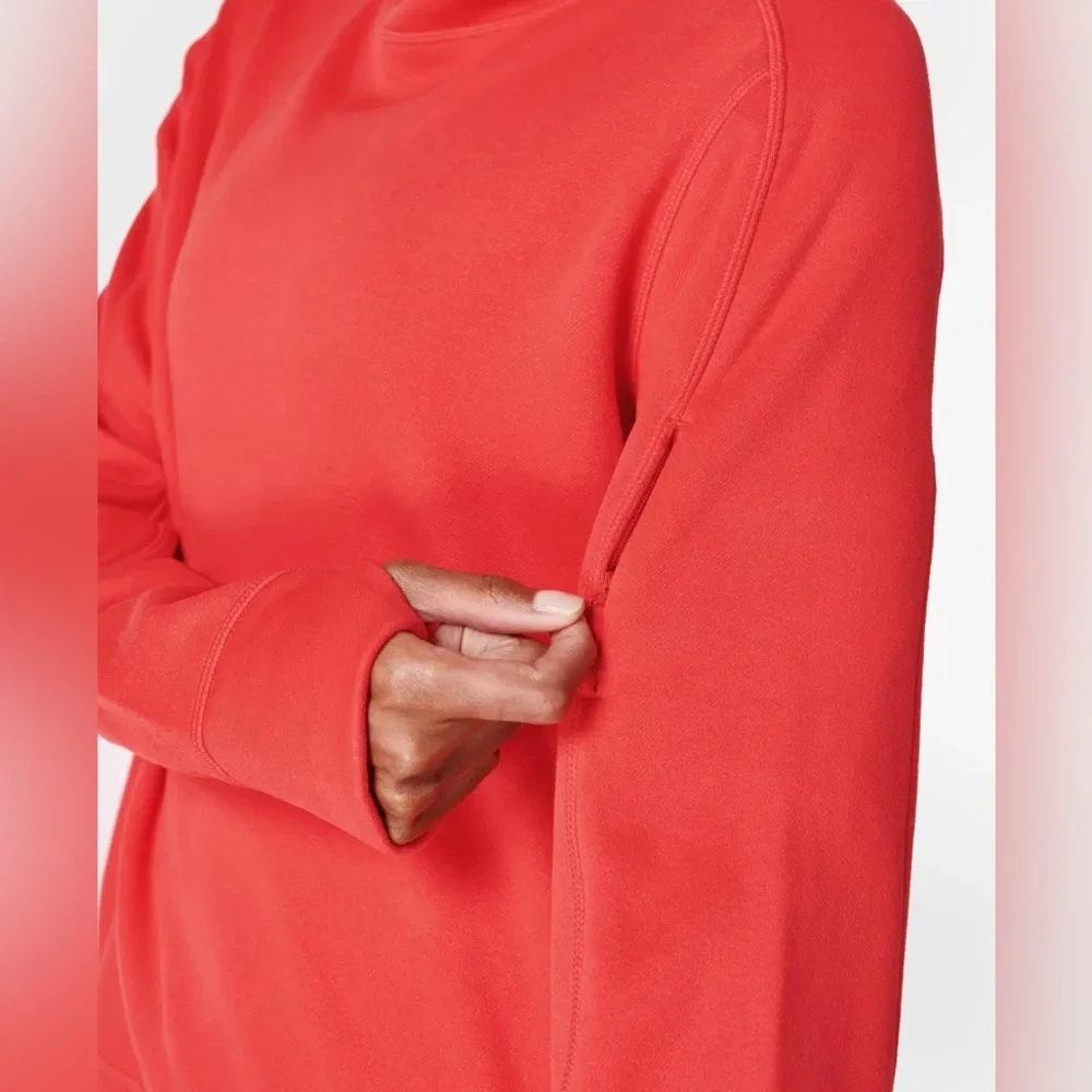 Sweaty Betty Sprinter‎ Run Hoodie in Pentas Red.